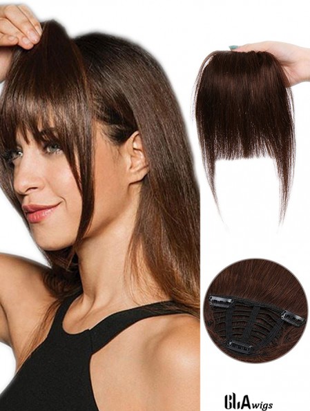 Clip in Fringe Thick Bangs Human Hair Piece