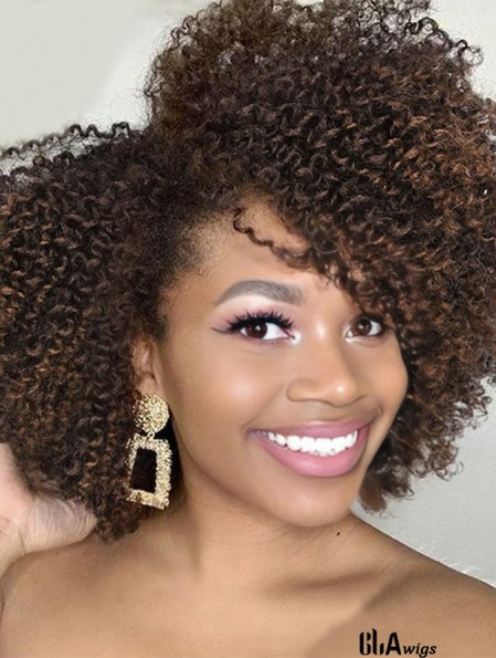 Curly Wigs Side Part Afro Curly Wig for Black Women African American Synthetic Wigs