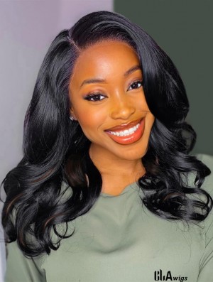 Short Wavy Wigs for Black Women Lace Part Heat Resistant Body Wave Synthetic Wig Mixed Blonde Black Curly Wigs for Africa Americans