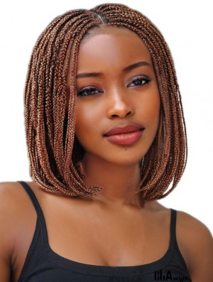 Hair Synthetic Brown Bob Braid Wig for African American Women