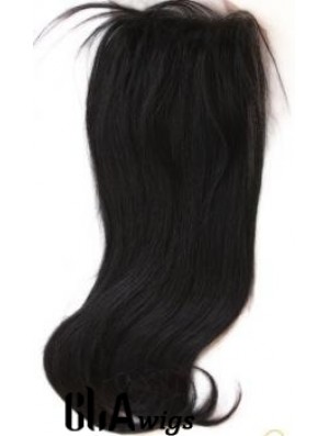 Modern Black Long Straight Lace Closures