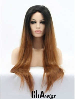 Natural 26 inch Long Straight Wigs For Black Women