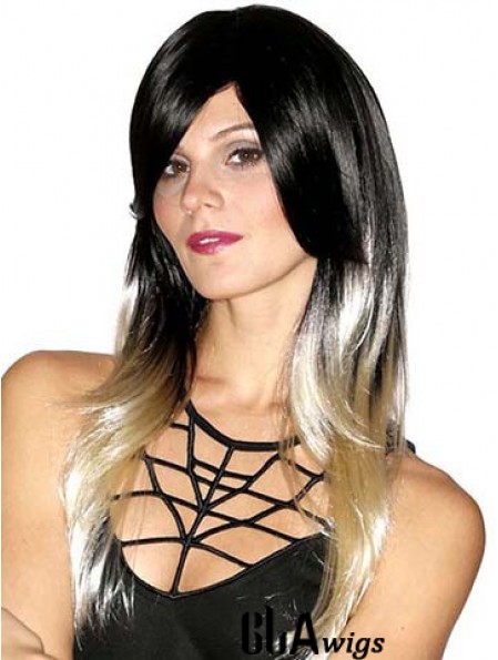 Straight Style 20 inch Ombre/2 Tone With Bangs Long Wigs