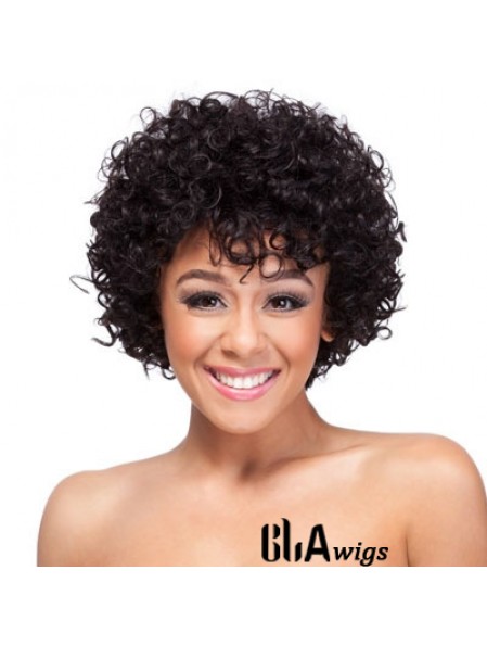 19 inch Classic Capless Synthetic Curly Wigs For African American Women