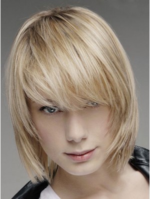 Brown Lace Front Straight Men Hand Tied And Mono Top Human Hair Wig